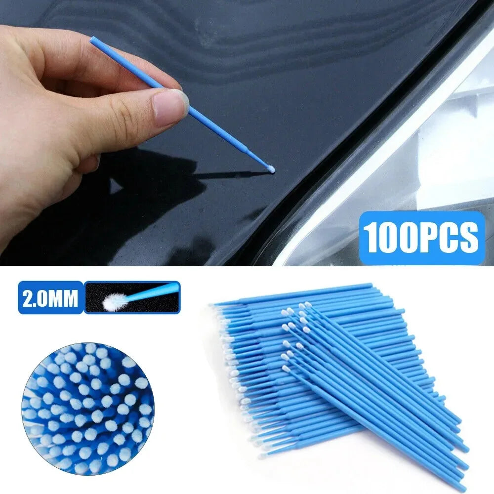 100 Pcs Micro Applicator Brushes – Car Touch Up Paint Sticks Micro Applicator Brushes Axl