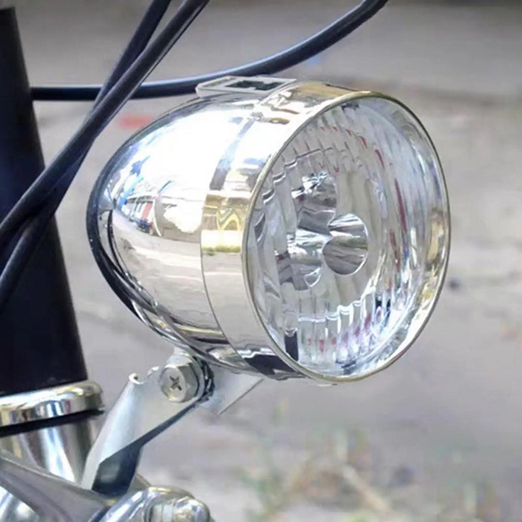 Retro Bike Headlight – USB Rechargeable 3 LED Front Light Bicycle Headlight Axl