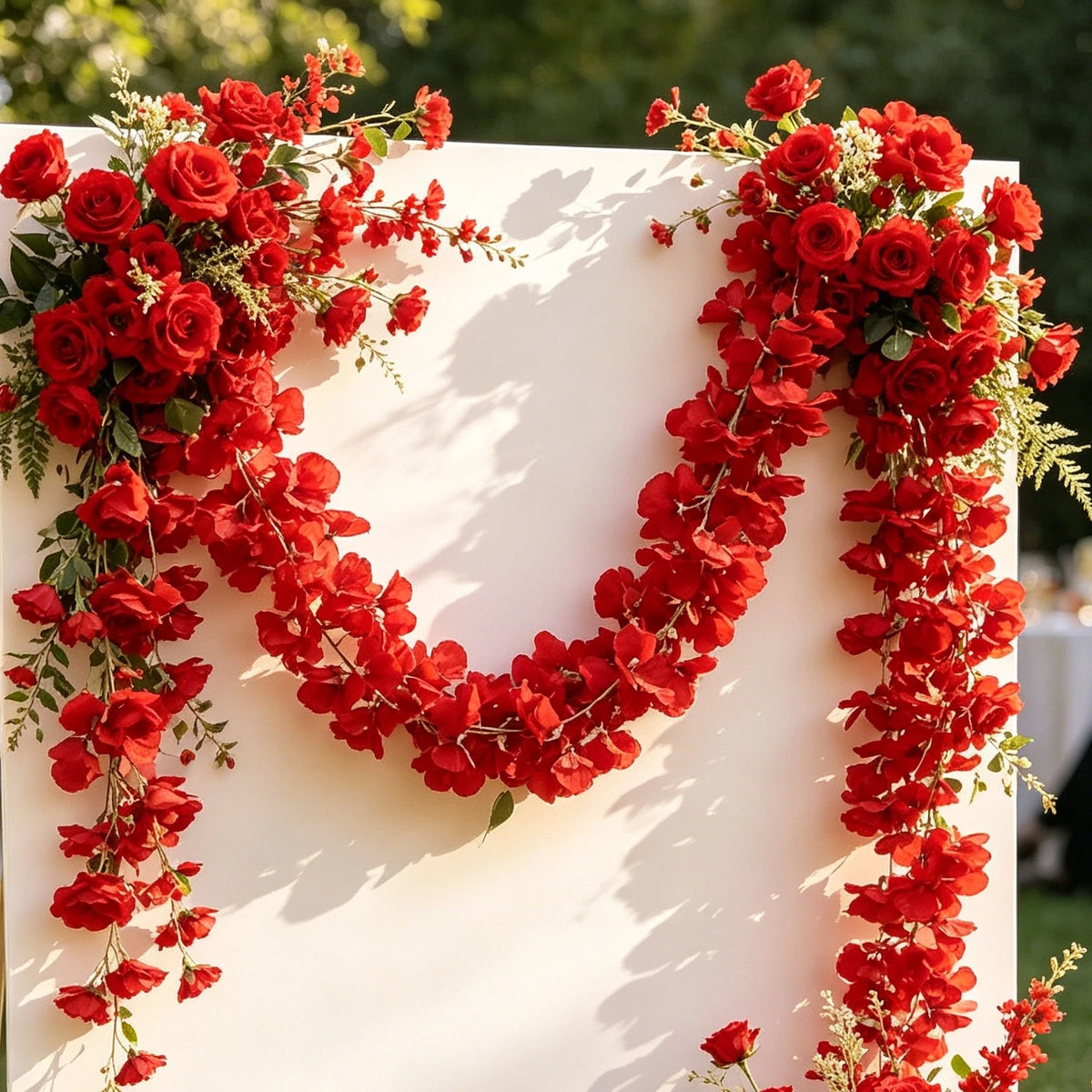 Artificial Silk Sakura Garland – Wedding & Party Floral Decor Silk Flower Garland Axl