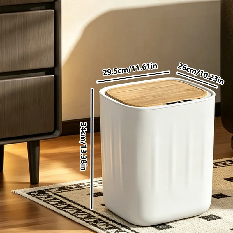 27L Automatic Sensor Trash Can – Touchless Smart Kitchen Bin Sensor Trash Can Axl White 27L