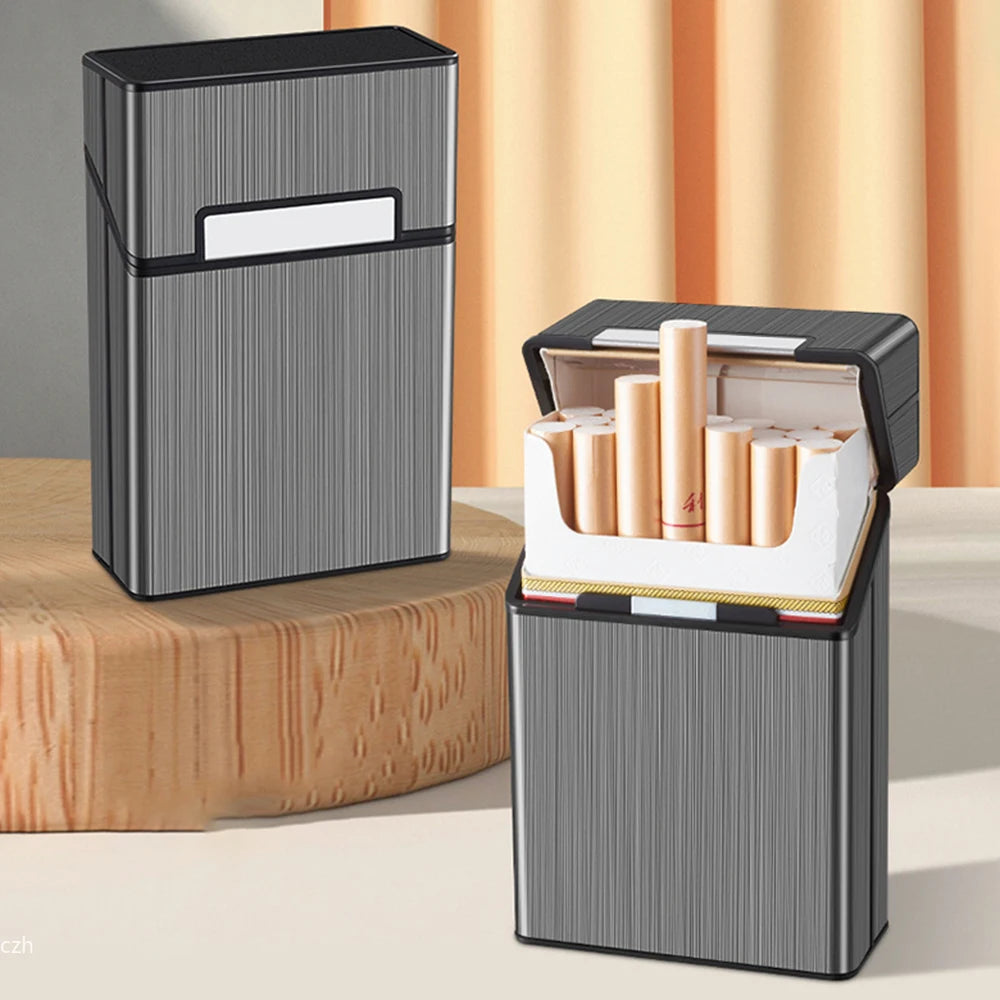 Portable Aluminum Cigarette Case – 20 King Size Holder Box Cigarette Case Axl