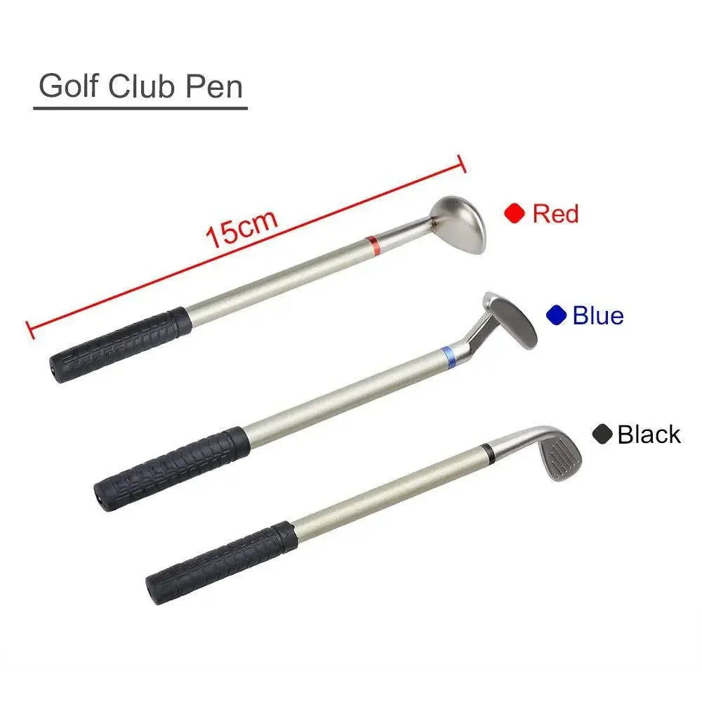 Golf Shape Gel Pen Set 3-Pack | Black Blue Red Ink Gift Box Gel Pen Set Axl mixed
