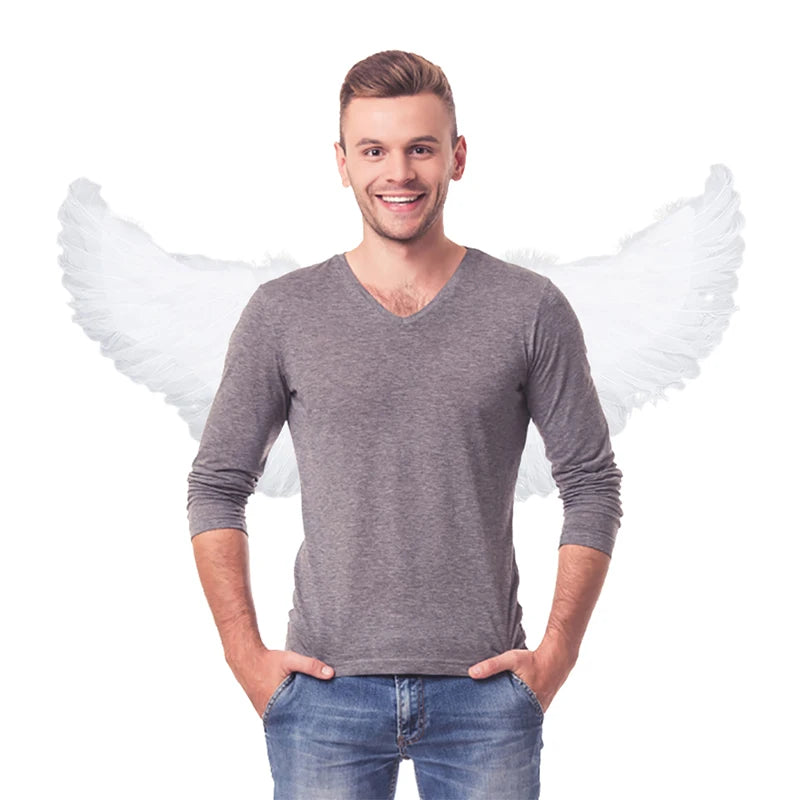 Kids White Angel Feather Wings – Costume & Carnival Party Costume Feather Wings Axl
