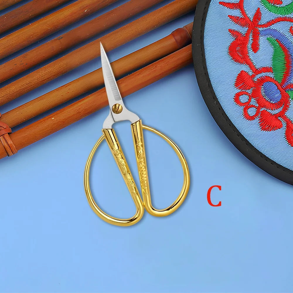 Mini Stainless Steel Embroidery Scissors – Vintage Tailor Tool Embroidery Scissors Axl Scissors-L