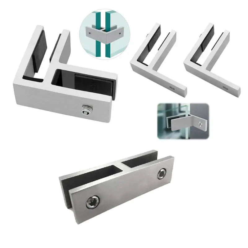 304 Stainless Steel Glass Clip Holder – Tempered Glass Bracket Glass Clip Bracket Axl