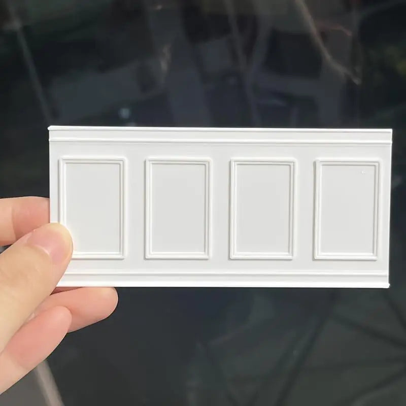 1:12 Dollhouse Wall Panel – Miniature Wainscoting Skirting Dollhouse Accessory Axl A2