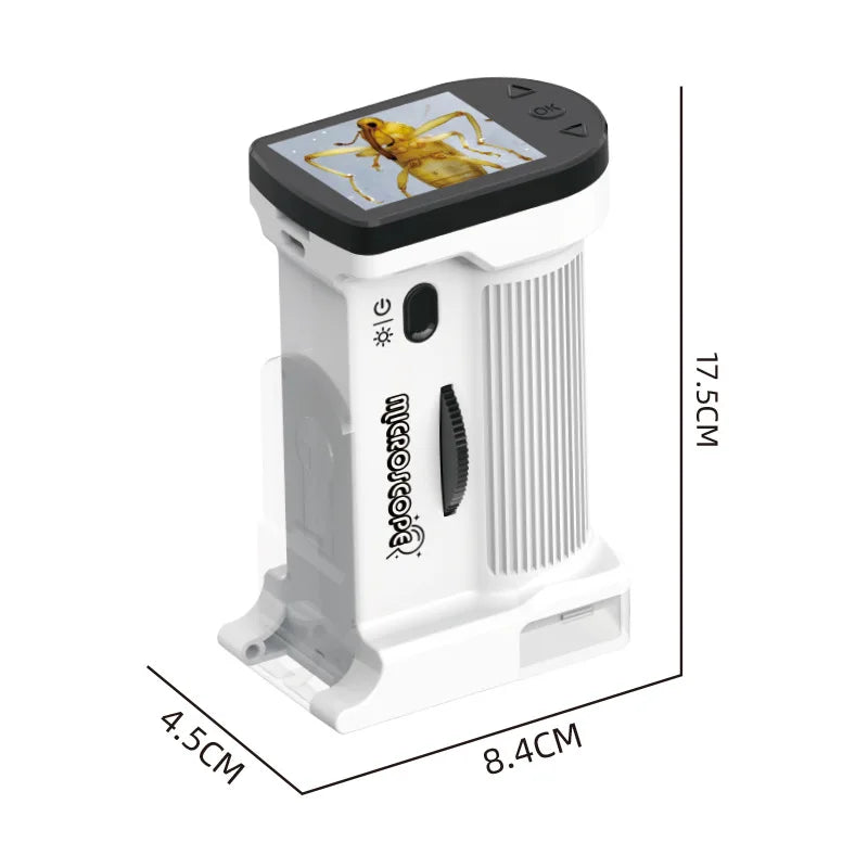 Portable Digital Microscope with Memory Card | Photo & Video Digital Microscope Axl green