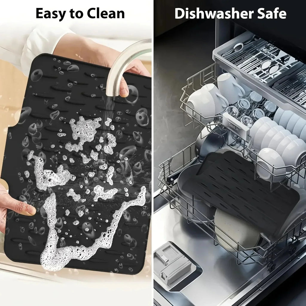 Silicone Kitchen Drain Mat – Sink, Countertop & Fridge Silicone Drain Mat Axl