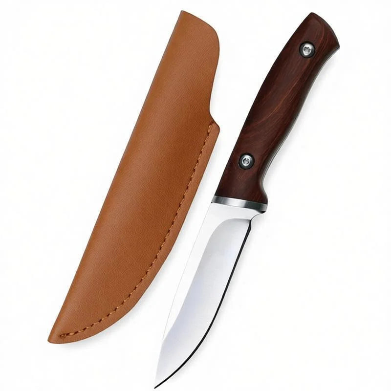 EDC Mini Fixed Blade Knife – Stainless Steel Camping Knife Fixed Blade Knife Axl WHITE