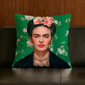 Frida Kahlo Linen Cushion Cover | Decorative Pillow Case Set Decorative Cushion Cover Axl White3 50X50cm