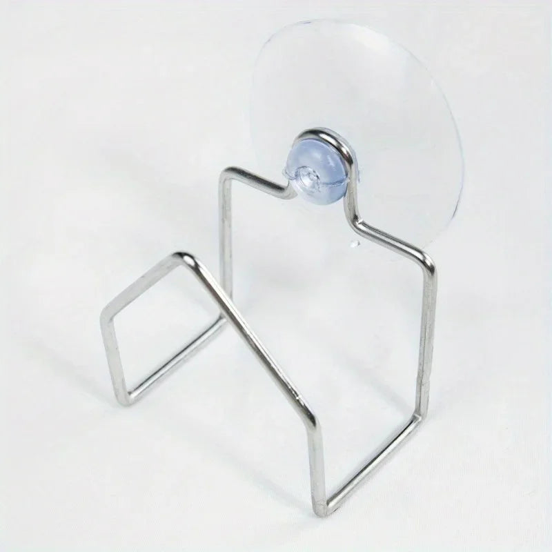 Suction Cup Stainless Steel Sink Rack – Sponge & Dish Holder Sink Organizer Rack Axl