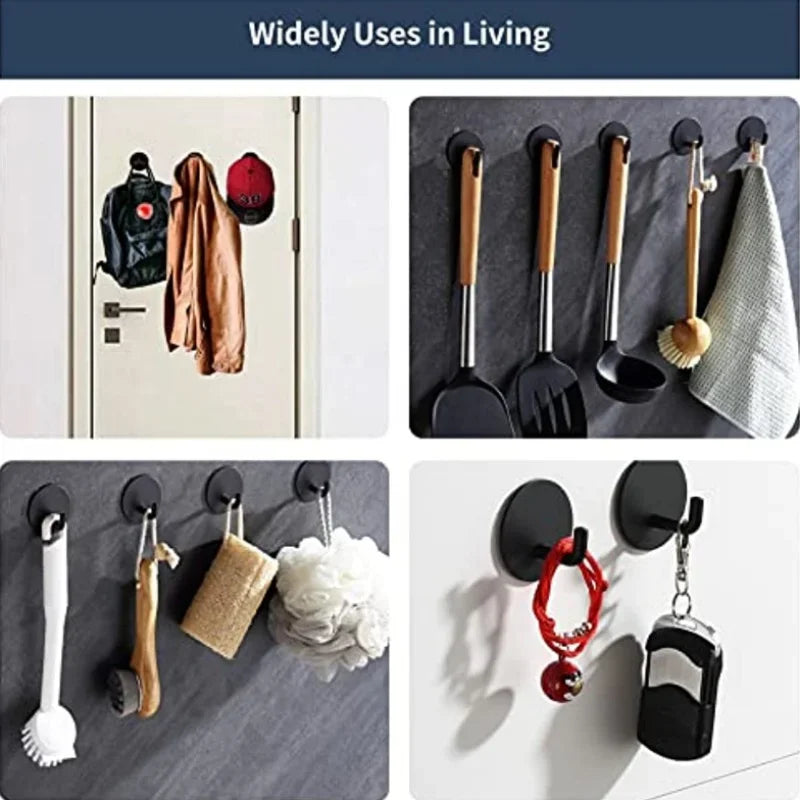 Wall-Mounted Shower Hook – Adhesive Bathroom Hanger Organizer Bathroom Hook Hanger Axl
