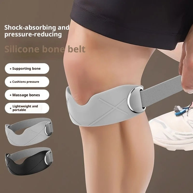 Silicone Knee Stabilizer Strap – Patella Support for Sports Knee Support Strap Axl