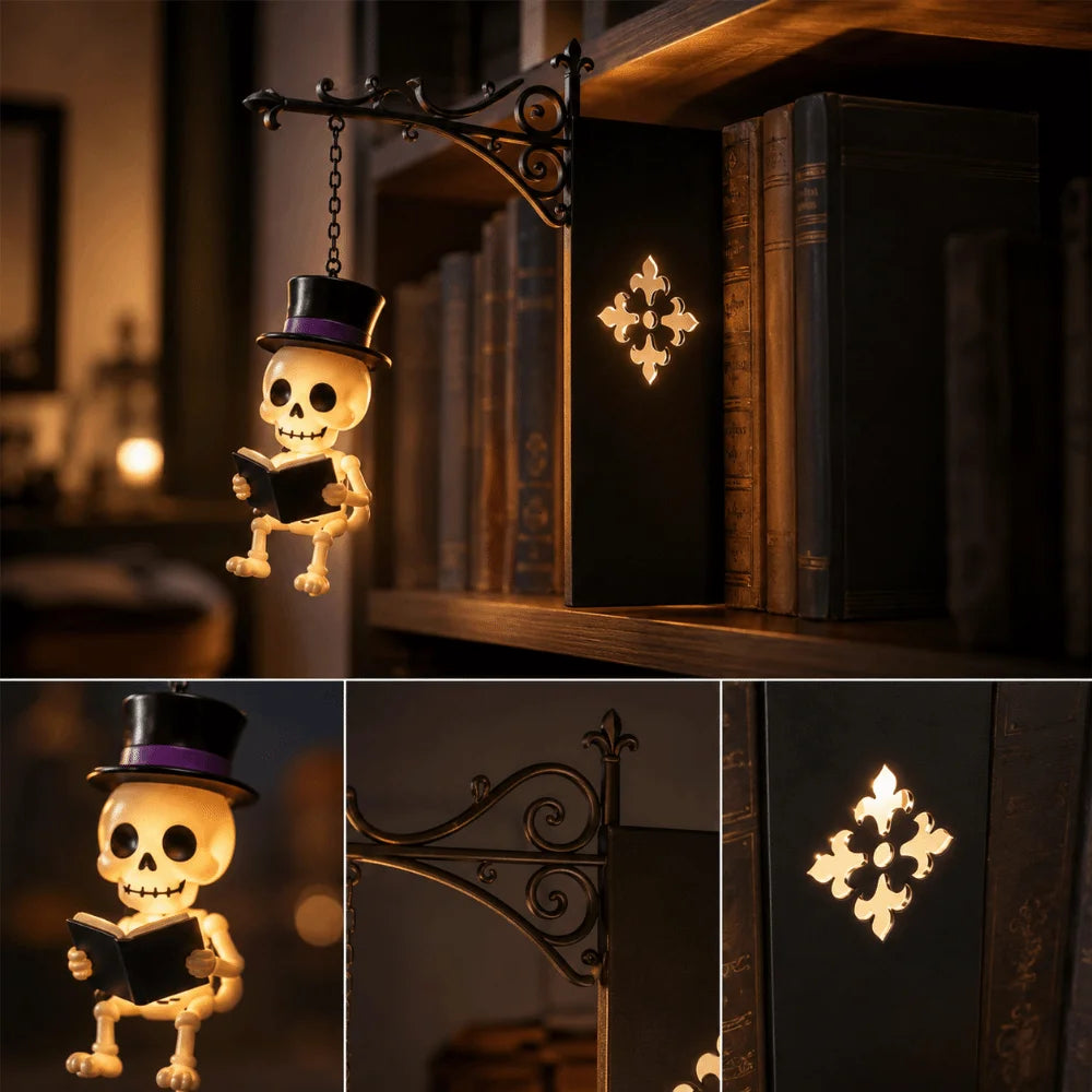 Vintage Bookshelf Lantern LED Lamp – Warm Soft Glow Night Light Decorative Table Lamp Axl