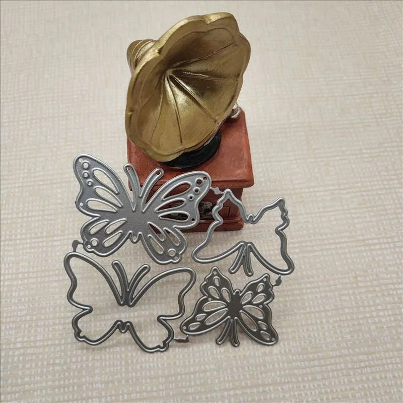 4-Piece Butterfly Metal Cutting Dies – Scrapbooking & Cards Metal Cutting Dies Axl