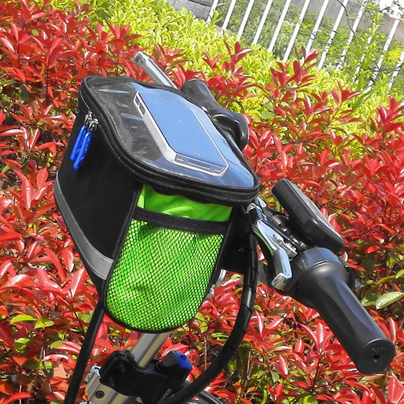 Waterproof Bike Handlebar Bag – Reflective Front Frame Pannier Bicycle Handlebar Bag Axl