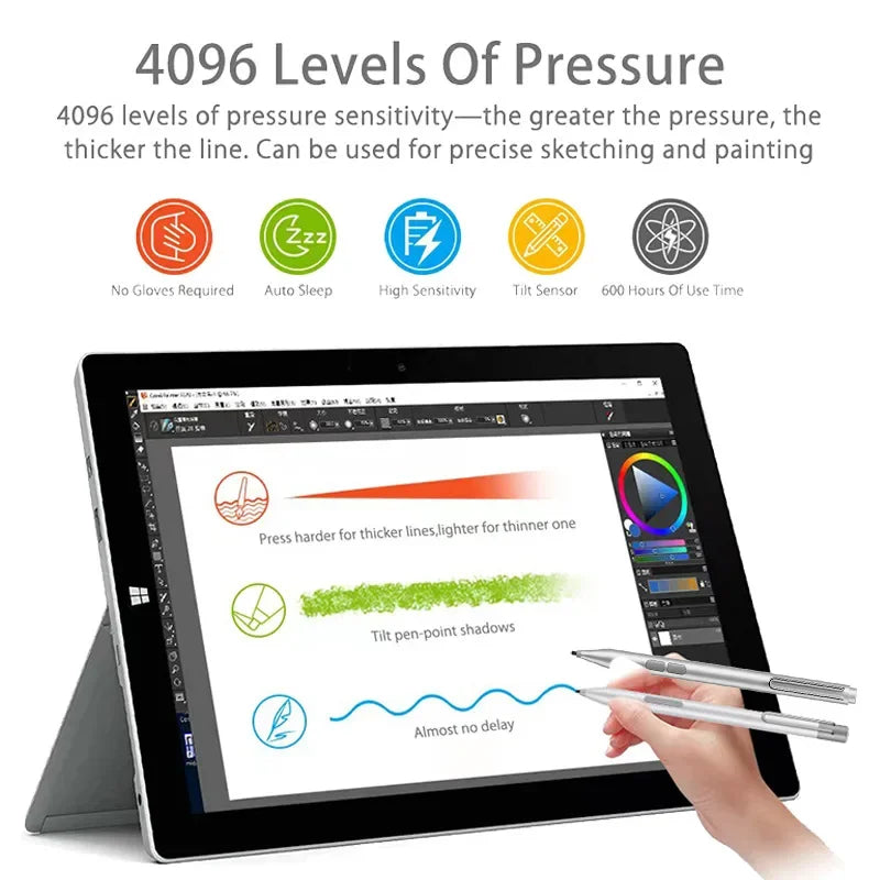 Stylus Pen for Microsoft Surface 4096 Pressure – Pro 9/10/11/8/7 Tablet Stylus Pen Axl