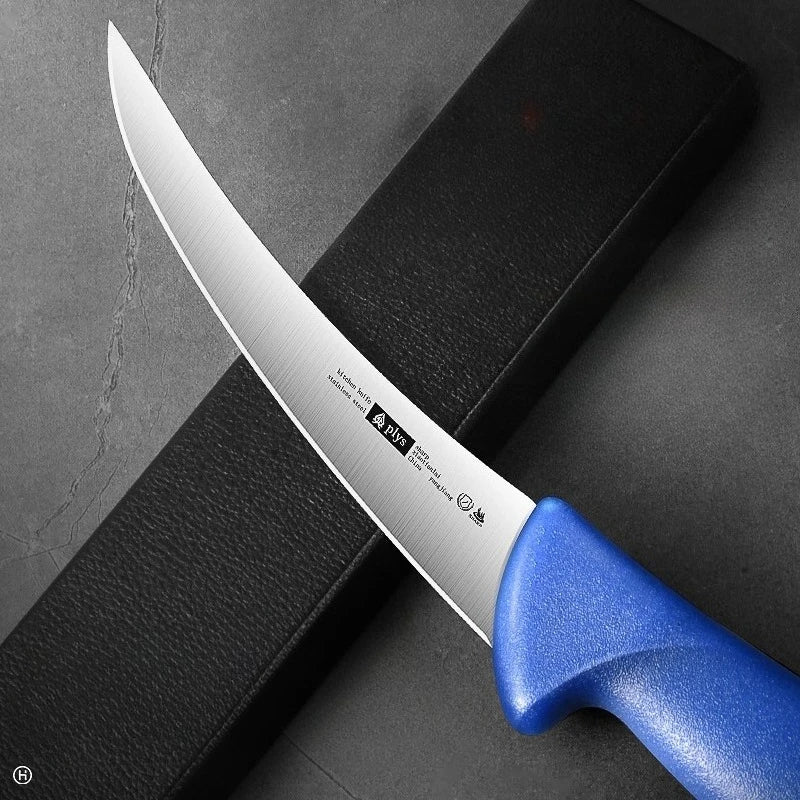 Ultra-Sharp Curved Boning Knife – Stainless Steel Butcher Blade Boning Knife Axl