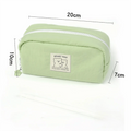 Large Capacity Pencil Case – Fabric Pen Bag with Star Pendant Pencil Case Axl Green