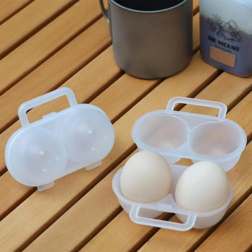 Portable Camping Egg Holder 2-Grid Storage Case – 1/2/3 Pack Egg Storage Case Axl