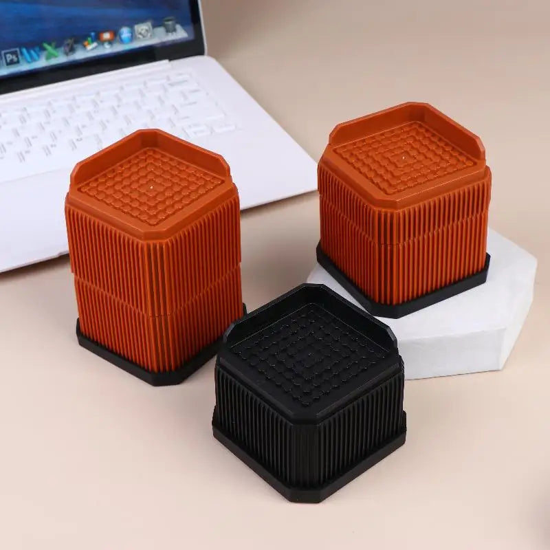 Heavy-Duty Adjustable Furniture Risers – Bed & Sofa Leg Lifters Furniture Risers Axl