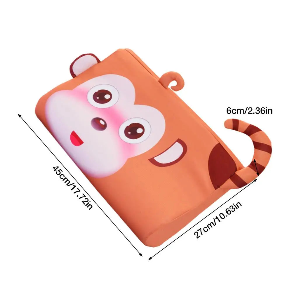 Kids Toddler Crib Pillow – Soft Ergonomic Sleep Cushion Toddler Crib Pillow Axl Pipi monkey