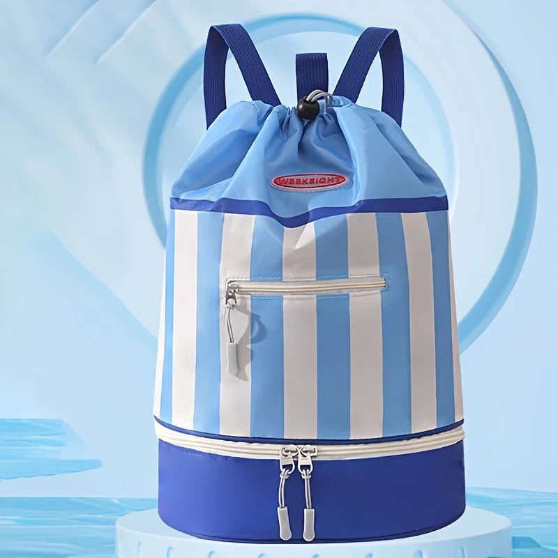 Kids Swimming Backpack – Portable Beach & Travel Bag Swimming Backpack Axl light-blue-1pcs