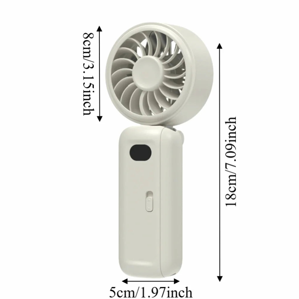 3-in-1 USB Rechargeable Clip Fan – Silent Mini Desktop Fan Portable Clip Fan Axl