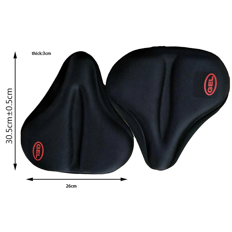 Wide Silicone Bike Seat Cover – Thickened MTB & E-Bike Cushion Bike Seat Cover Axl