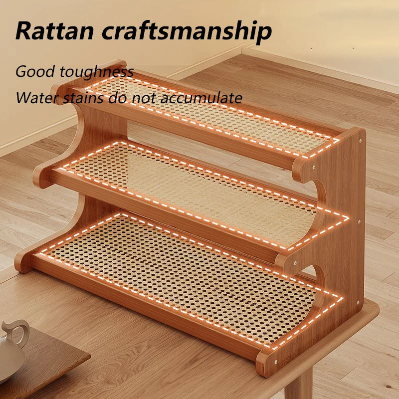 Bamboo 3-Tier Corner Bathroom Shelf & Large Storage Rack Corner Storage Shelf Axl