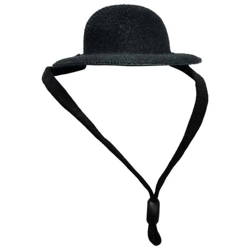 Chicken Hat for Hens & Small Pets – Adjustable Costume Top Hat Pet Costume Hat Axl black