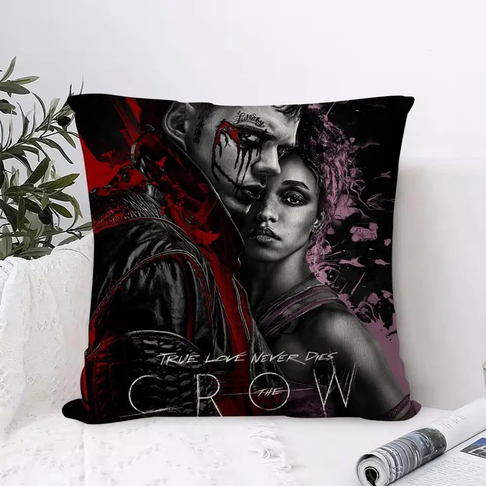 The Crow Movie Pillowcase – Soft Fabric & Concealed Zipper Decorative Pillowcase Axl Black1 35X35cm