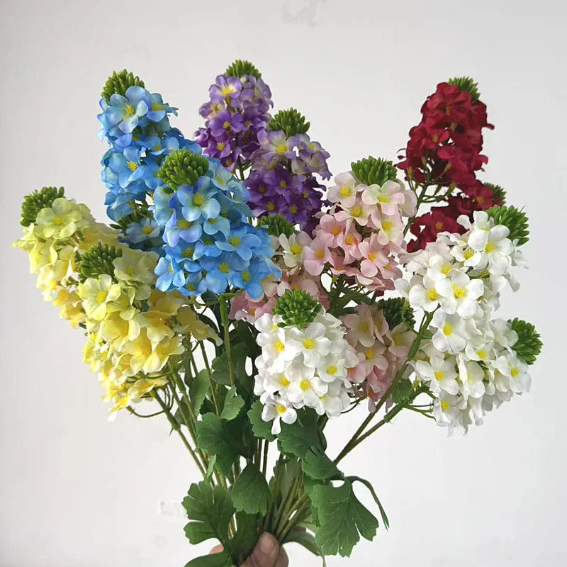 Artificial Hydrangea Branch 3-Head Floral Stem | 80cm Artificial Flower Branch Axl