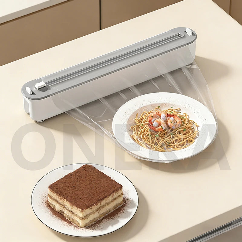 ONEKA Plastic Wrap & Foil Dispenser with Slide Cutter Wrap Dispenser Axl