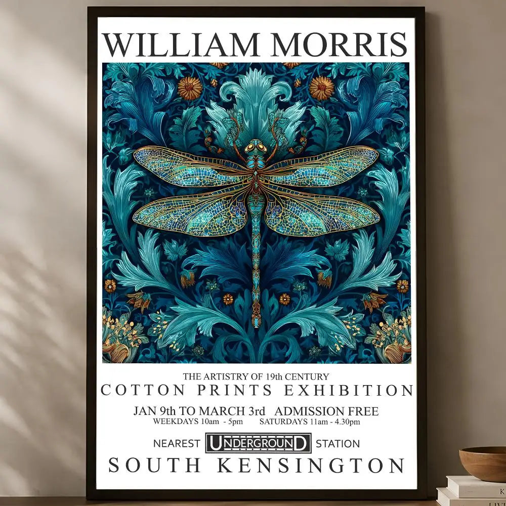 William Morris Self-Stick HD PVC Wall Art Poster | Waterproof Wall Art Poster Axl