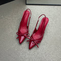 Women's Butterfly-Knot High Heel Pumps – Elegant Party Shoe High Heel Pumps Axl red 40