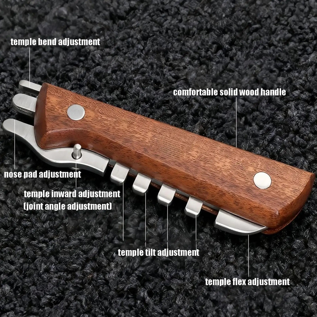 Multifunctional Eyeglass Adjustment Tool – Temple & Frame Adjuster Eyeglass Repair Tool Axl