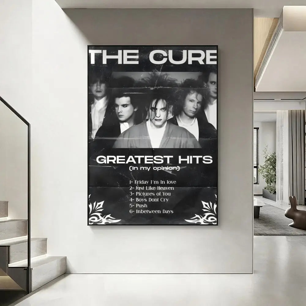 Band C-Cure HD Art Poster – Waterproof Sticky Wall Decor Wall Art Poster Axl White1 15X20cmNoframe
