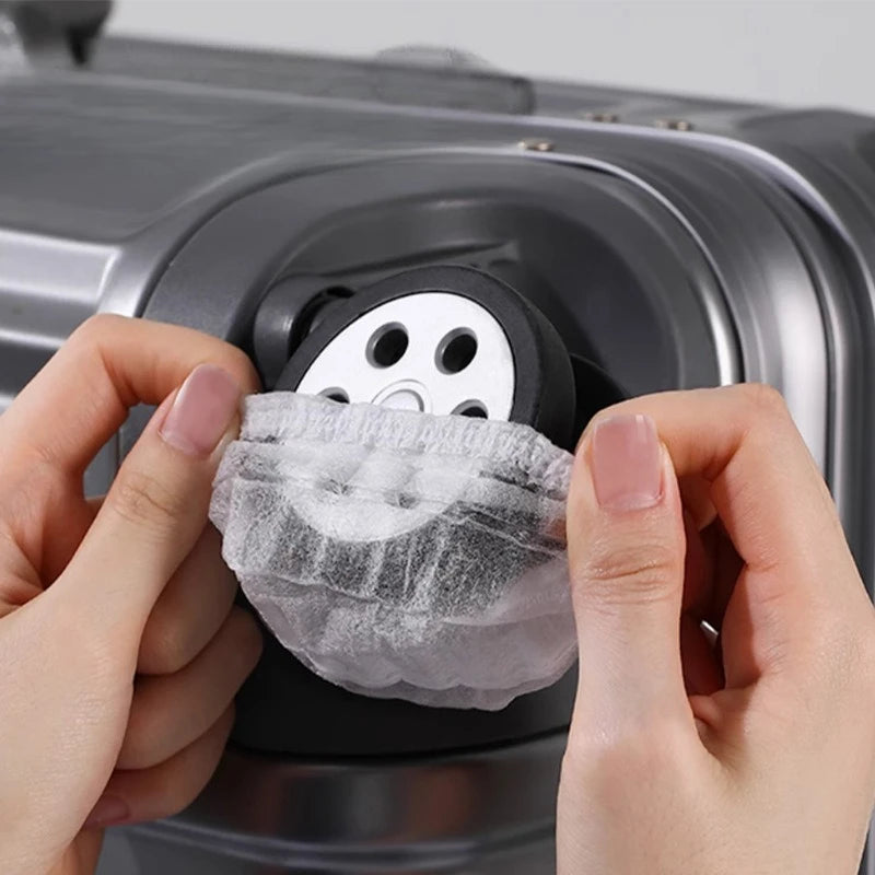 Disposable Luggage Wheel Covers – Dustproof Suitcase Protectors 50/100pc Luggage Accessories Axl