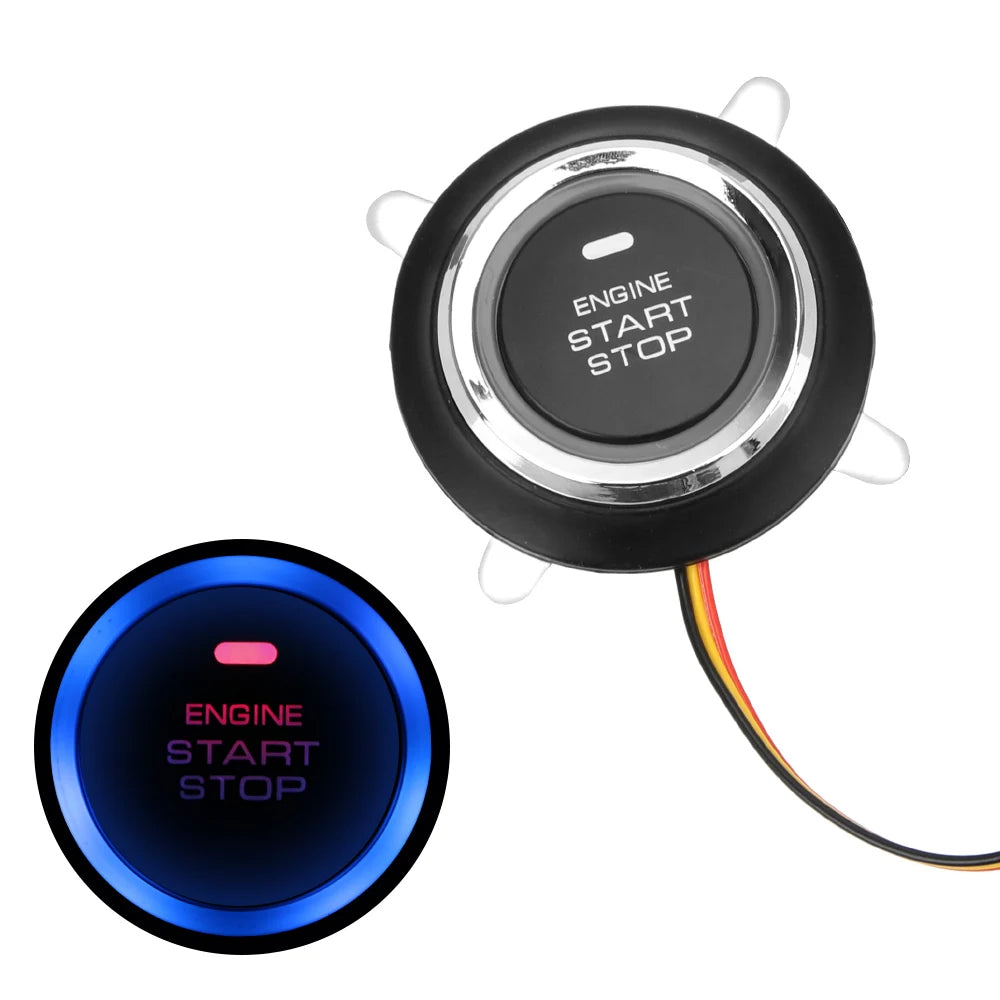 12V Keyless Push Button Car Engine Start Stop Switch Ignition Push Button Axl