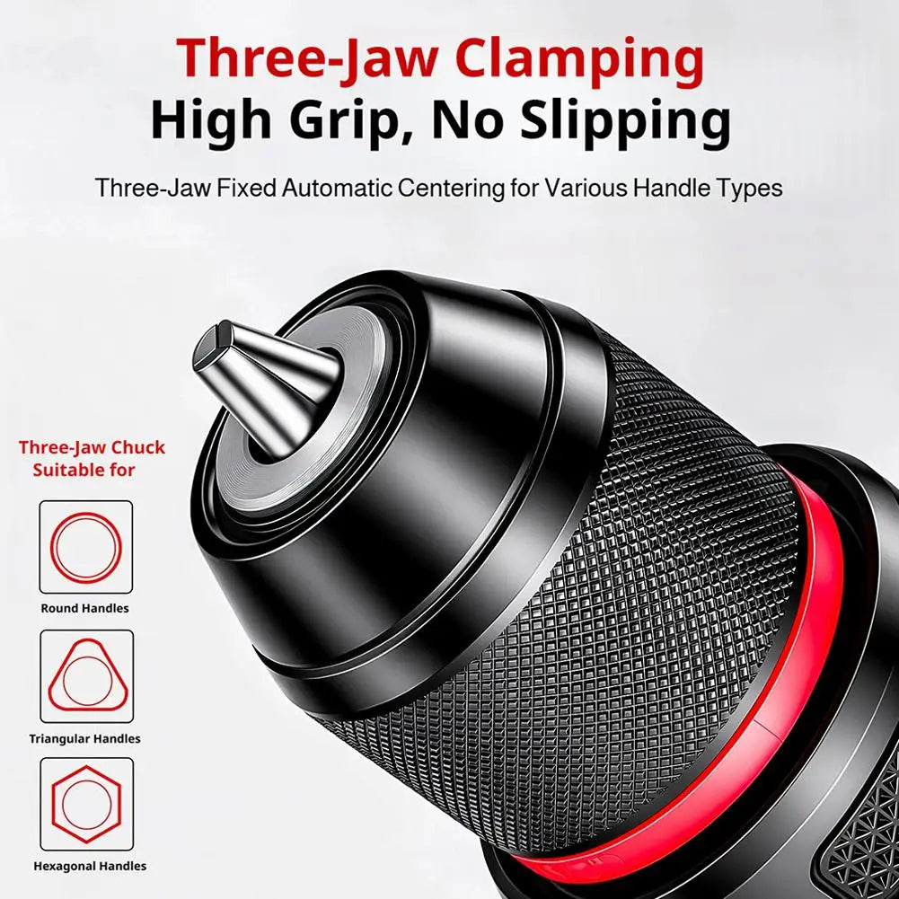 Ratchet Self-Locking Keyless Drill Chuck 0.8–13mm Metal Keyless Drill Chuck Axl