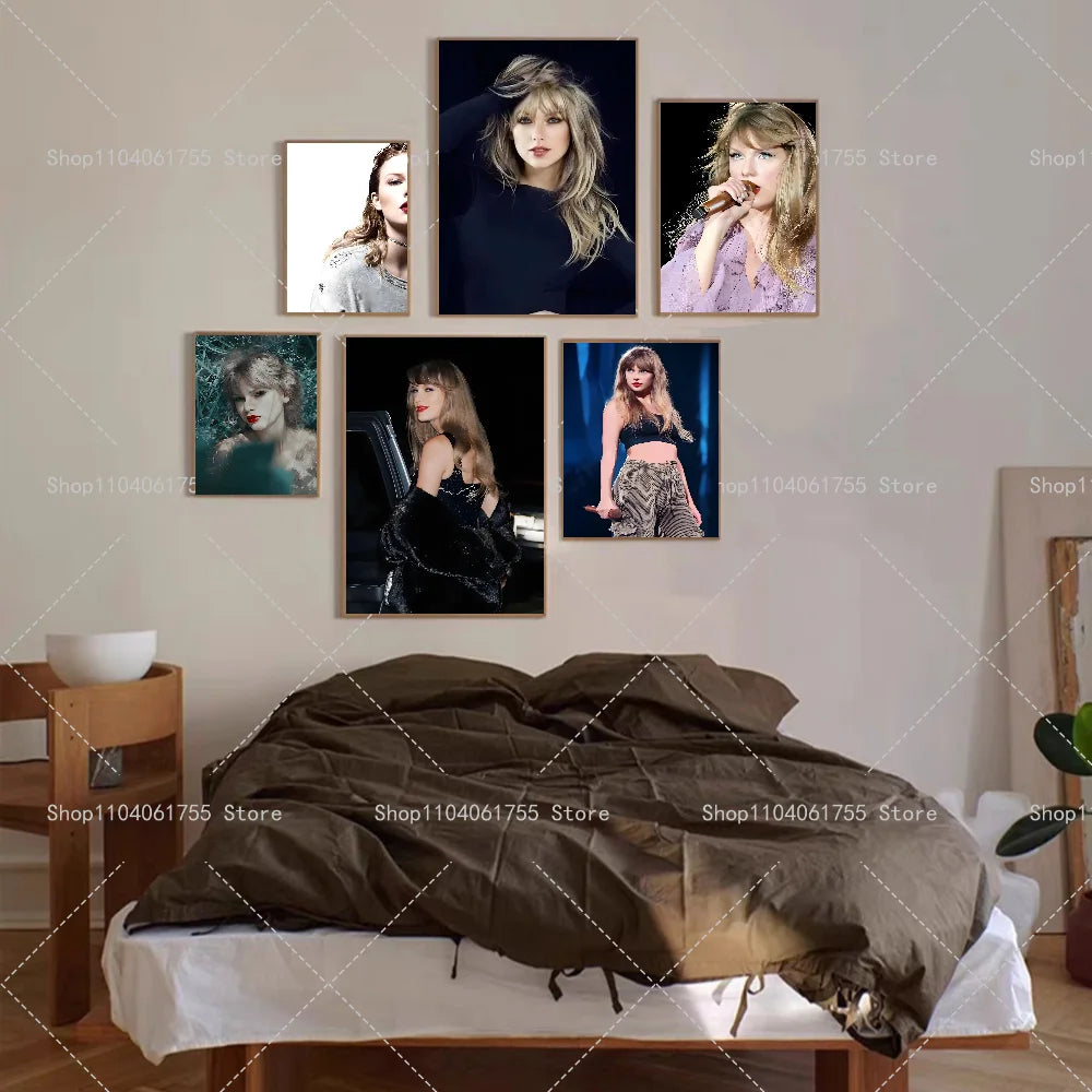 Singer T-Taylors Wall Poster – Self-Adhesive Waterproof Sticker Wall Art Poster Axl