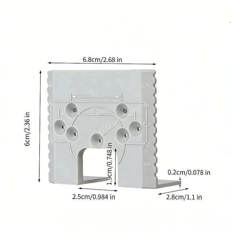 Hinge Installation Jig | Cabinet Door Positioning Tool Woodworking Hinge Jig Axl Gray