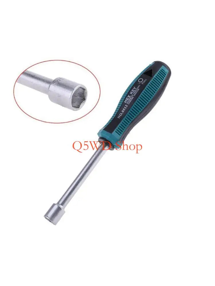 11mm Hex Nut Driver Socket Wrench – CR-V Steel Hand Tool Nut Driver Tool Axl Silver CN