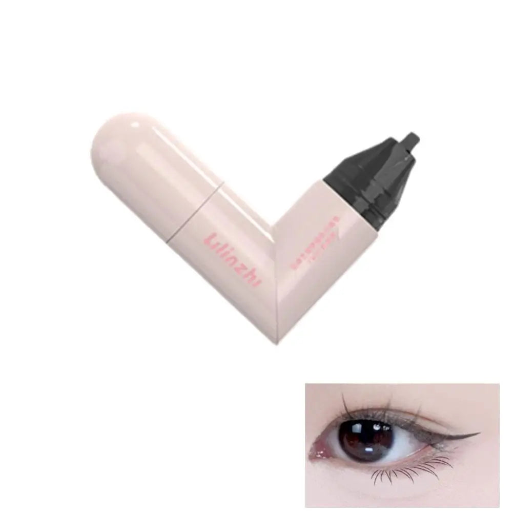 Rotating Stamp Eyeliner Pen – Dual-Tip Waterproof Wing Liner Stamp Eyeliner Pen Axl 01 Black