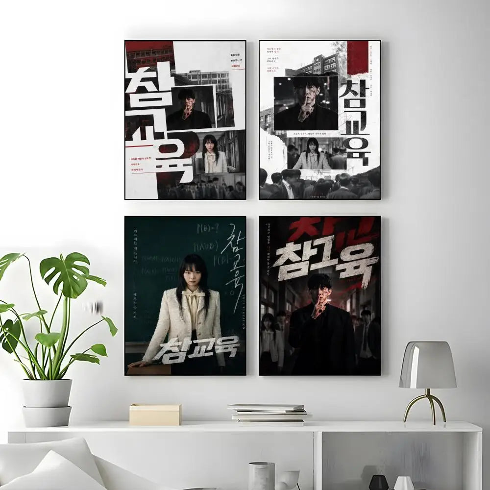 Webtoon Get Schooled Poster – Self-Adhesive Waterproof Wall Sticker Wall Art Poster Axl