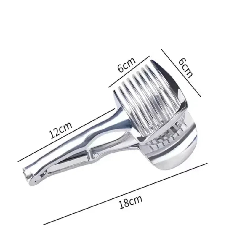 Handheld Tomato & Fruit Slicer – Lemon, Potato & Veggie Cutter Fruit Vegetable Slicer Axl
