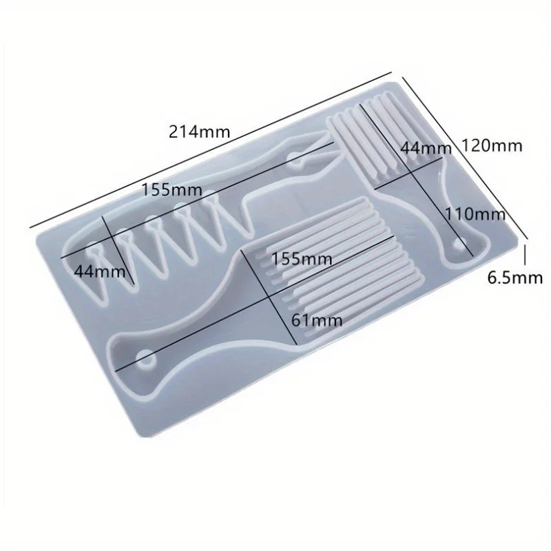 Silicone African Comb Epoxy Resin Mold – DIY Jewelry Craft Resin Craft Mold Axl