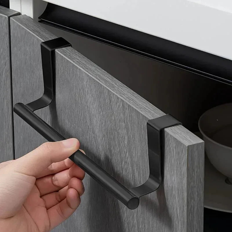 Over Cabinet Door Towel Rack – Punch-Free Stainless Steel Bar Cabinet Door Towel Rack Axl