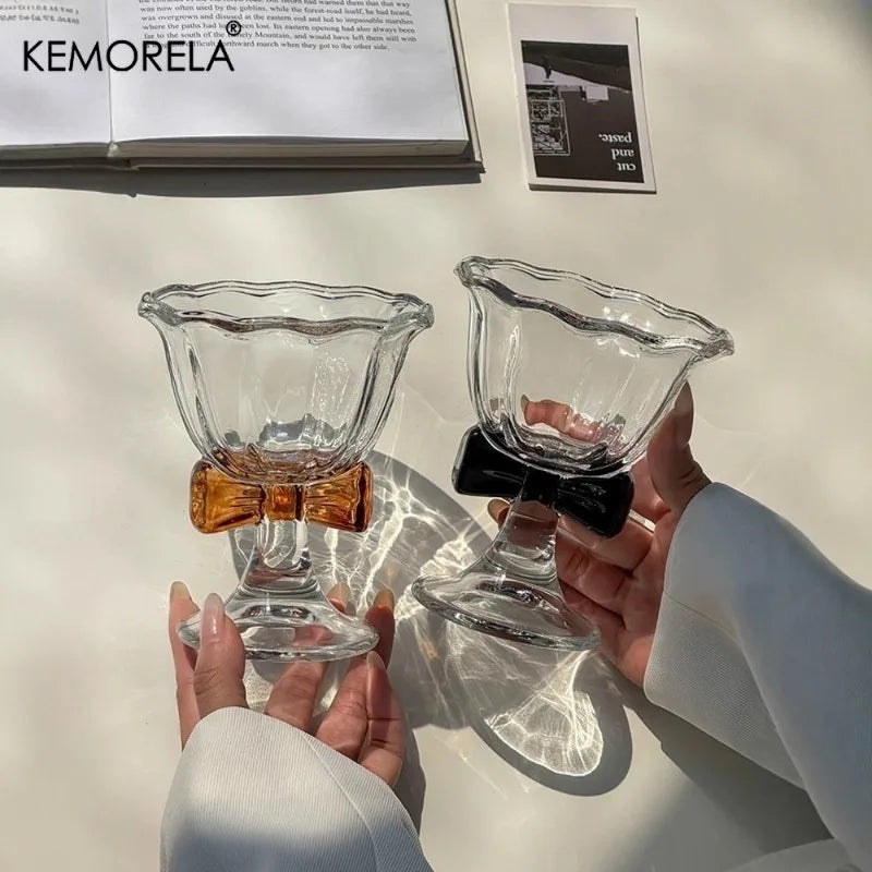 Bowknot Champagne Flute | Cocktail & Dessert Glass for Parties Champagne Flute Glass Axl